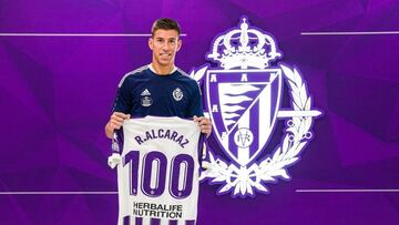 Rubén Alcaraz jugó su partido 100 con la blanquivioleta en Burgos.