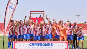 23/08/25 PARTIDO ENTRE EL ATLETICO DE MADRID FEMEINO Y EL BENFICCA TROFEO CIUDAD DE ALCALA