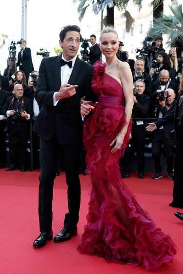 Adrien Brody y Georgina Chapman.