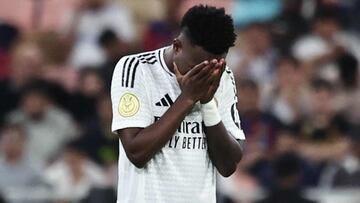 Vinicius, con el Real Madrid.