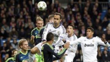 Ricardo Carvalho, en el único partido de Champions que ha disputado esta temporada, frente al Ajax.