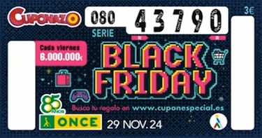 Cuponazo Black Friday de la ONCE 2024: comprobar resultados del sorteo de hoy, viernes 29 de noviembre