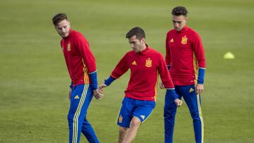 Gayà, Munir y Saúl, con España sub-21.