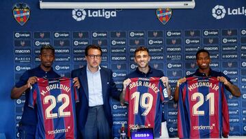 Bouldini, Musonda y Rober Ibánez, presentados