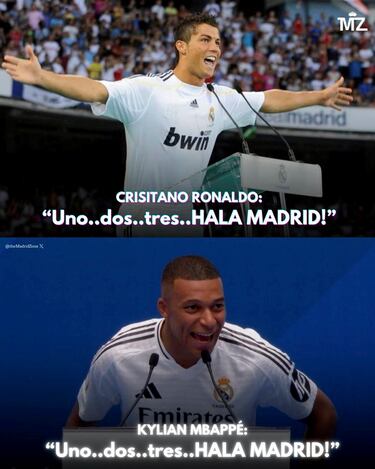 Los mejores memes de la presentación de Mbappé con el Real Madrid