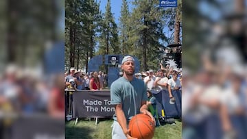 Lo de Curry es un arte al alcance de muy pocos: la locura que le salió... ¡fallando una canasta!