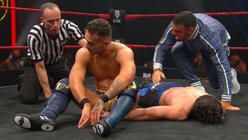 A-Kid y Noam Dar en NXT UK.