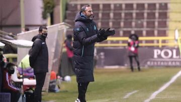 Vicente Moreno, entrenador del Espanyol, en El Plantío.