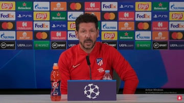 Simeone: "Tengo códigos, no hablo de otros equipos"