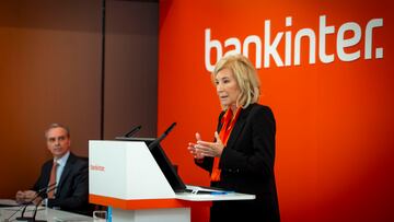 La consejera delegada de Bankinter, María Dolores Dancausa, ofrece una rueda de prensa de presentación de los resultados anuales de Bankinter en 2023, a 25 de enero de 2024, en Madrid (España).
Juan Barbosa / Europa Press
25/01/2024