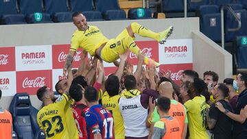 Santi Cazorla el día de su despedida.