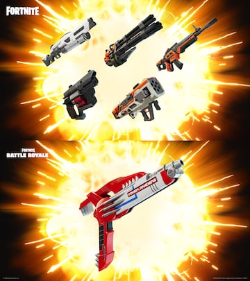 fortnite capitulo 6 temporada 4 shock explosivo armas objetos nuevos