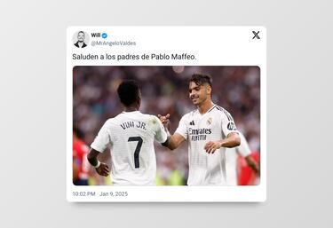 Maffeo, Vini y Asencio, protagonistas de los memes del partido