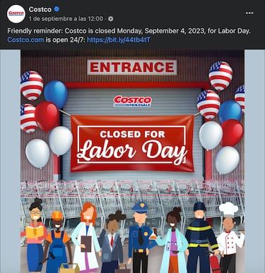 Labor Day 2023: Horarios de supermercados para el Día del trabajo: Walmart, Costco, Target…