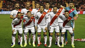 Once inicial del Rayo ante el Eibar.
