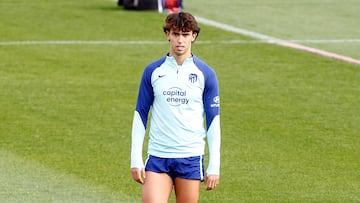 João Félix, en una sesión del Atlético.