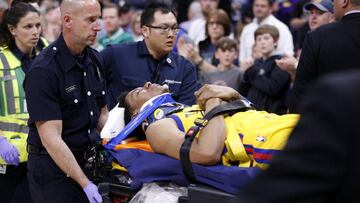 Angustia en el Kings-Warriors: terrible caída de Patrick McCaw