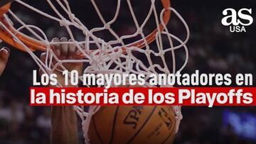 Los 10 mayores anotadores en la historia de los Playoffs