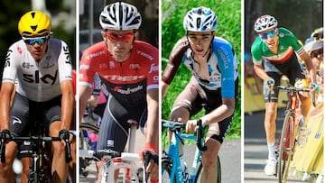 Froome, Contador, Bardet y Aru.