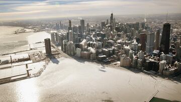 Paisaje post apocalíptico en Chicago por las bajas temperaturas
