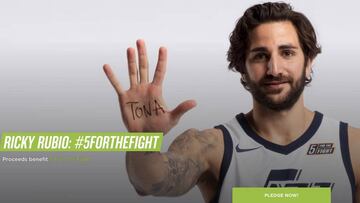 Ricky Rubio y la iniciativa 5 for the fight.