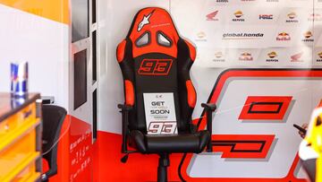 La silla de Márquez le sigue esperando.