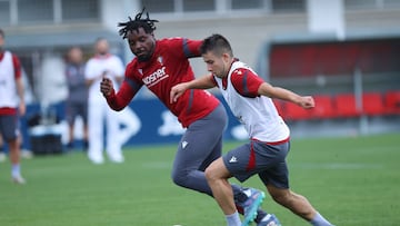 Boyomo durante un entrenamiento.