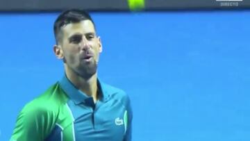 Vean el punto de Alcaraz que dejó a Djokovic con esta cara: el mejor del partido en Riad