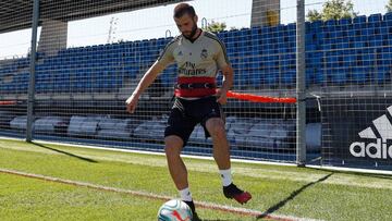 Nacho, en un ejercicio en Valdebebas.