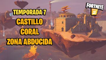 Fortnite: Castillo Coral está siendo abducido por la nave nodriza