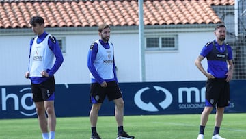 Entrenamiento de Osasuna la pasada temporada.