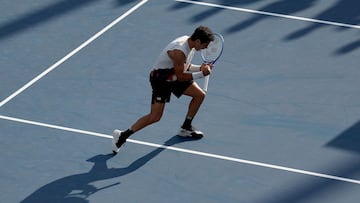 Jaume Munar celebra un punto contra Gabriel Diallo en el US Open.