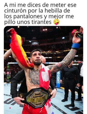 Memes por KO: la victoria de Topuria le convierte en “la cabra” de Internet