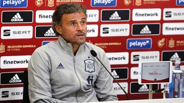 Luis Enrique, en la comparecencia de hoy