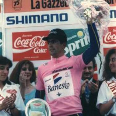 Contador, uno de los 16 ciclistas españoles que vistieron el rosa