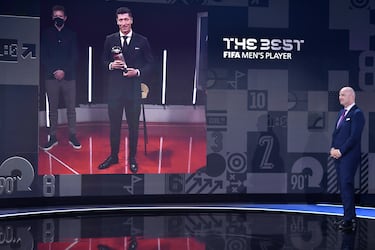 1. Robert Lewandowski (F. C. Bayern) | 2. Lionel Messi (F. C. Barcelona) | 3. Mohamed Salah (Liverpool F. C.)