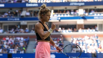 FLUSHING MEADOWS (United States), 25/08/2025.- Renata Zarazua of Mexico reacts to gaining a lead against Madison Keys of the United States during the first round of the US Open Tennis Championships at the USTA Billie Jean King National Tennis Center in Flushing Meadows, New York, USA, 25 August 2025. The US Open tournament runs from 24 August through 07 September. (Tenis, Estados Unidos, Nueva York) EFE/EPA/SARAH YENESEL