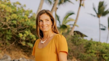 Julia Mancuso en la playa