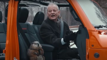 Bill Murray en el comercial de Jeep para el Super Bowl de 2020.