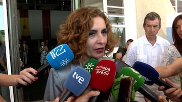 María Jesús Montero dice que Santos Cerdán “no tiene nada que ver con el PSOE”