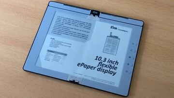 Un eBook de pantalla flexible y en el que se puede escribir con lápiz