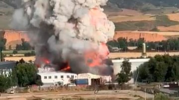 Imagen del incendio en Azuqueca de Henares (Guadalajara).