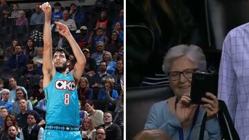 Abrines (7 triples) le dedica a su abuela su mejor noche como tirador
