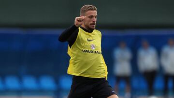 Henderson en el entrenamiento.