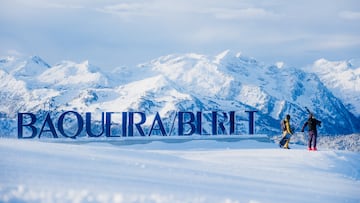 Letras de Baqueira Beret en la estación de esquí