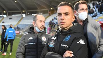 Borja Jiménez se mostró feliz por el triunfo del Deportivo.