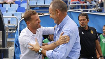 Mosquera, en un partido con el Extremadura.