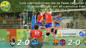 El CV Teruel se adelanta 2-0 y Minis y Barça también