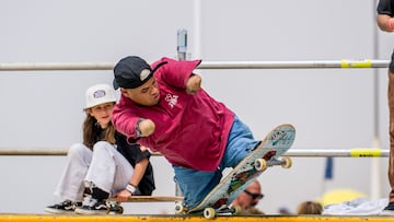 Daniel Amorim patinando en Marisquiño
