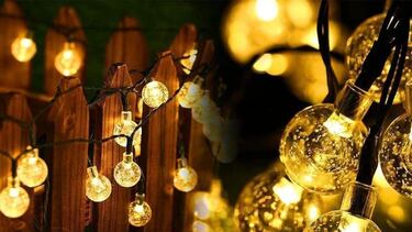 Tu jardín, “mágico y relajante” con esta guirnalda de luces solar